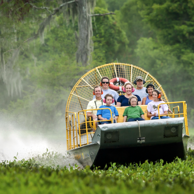 Airboat in Louisiana. Credits Explorelouisiana.com