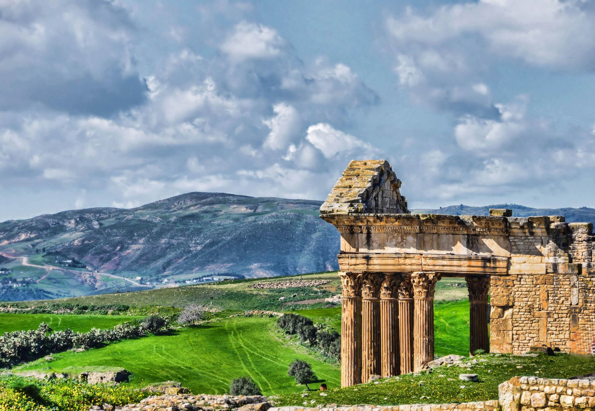 I resti di un tempio a Dougga. © Rosita So Image/Getty Images