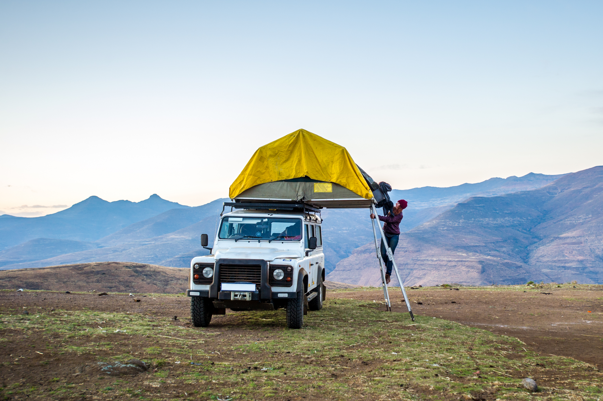 campeggio e van nel lesotho