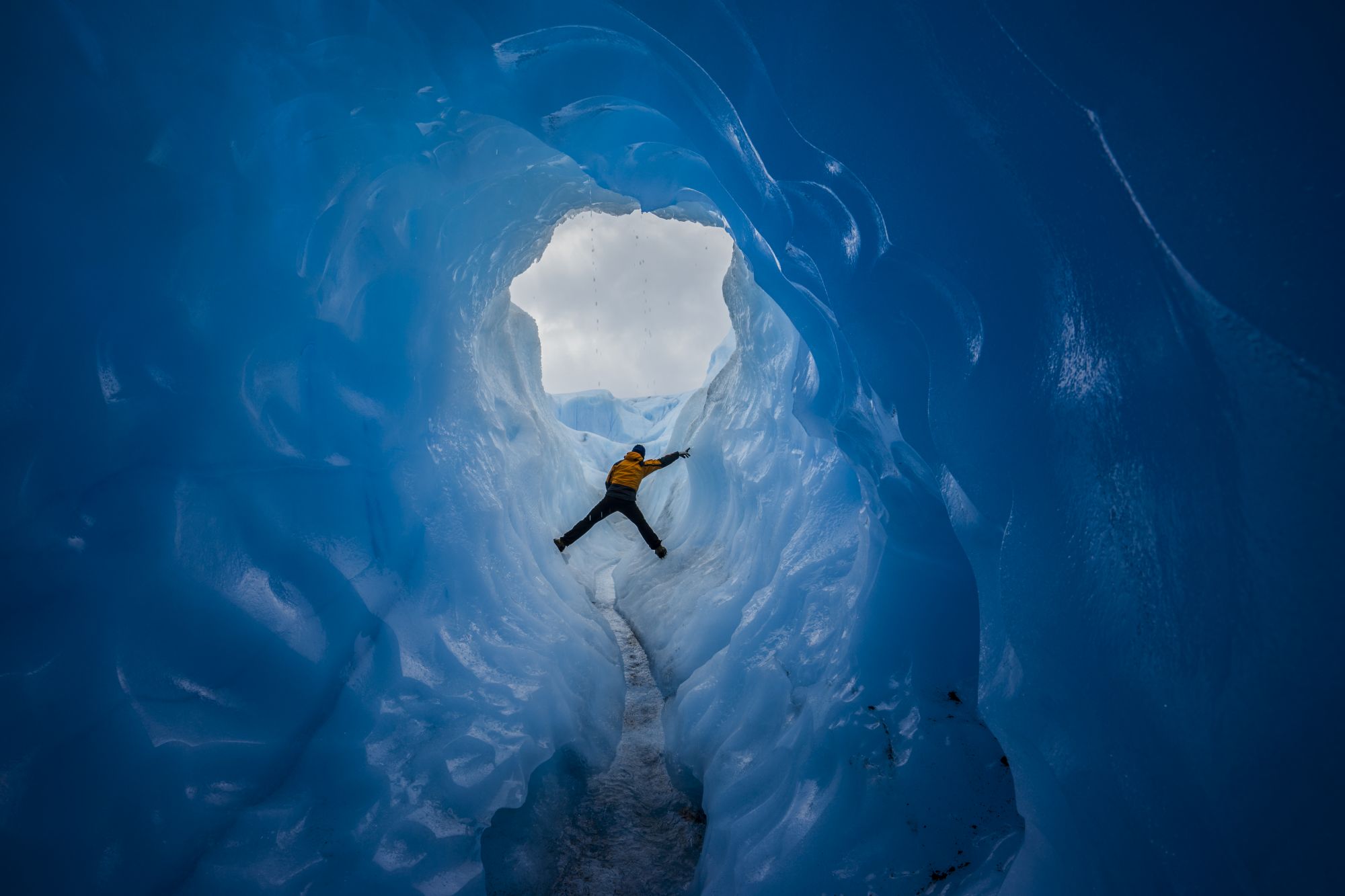 Grotta di ghiaccio in Patagonia