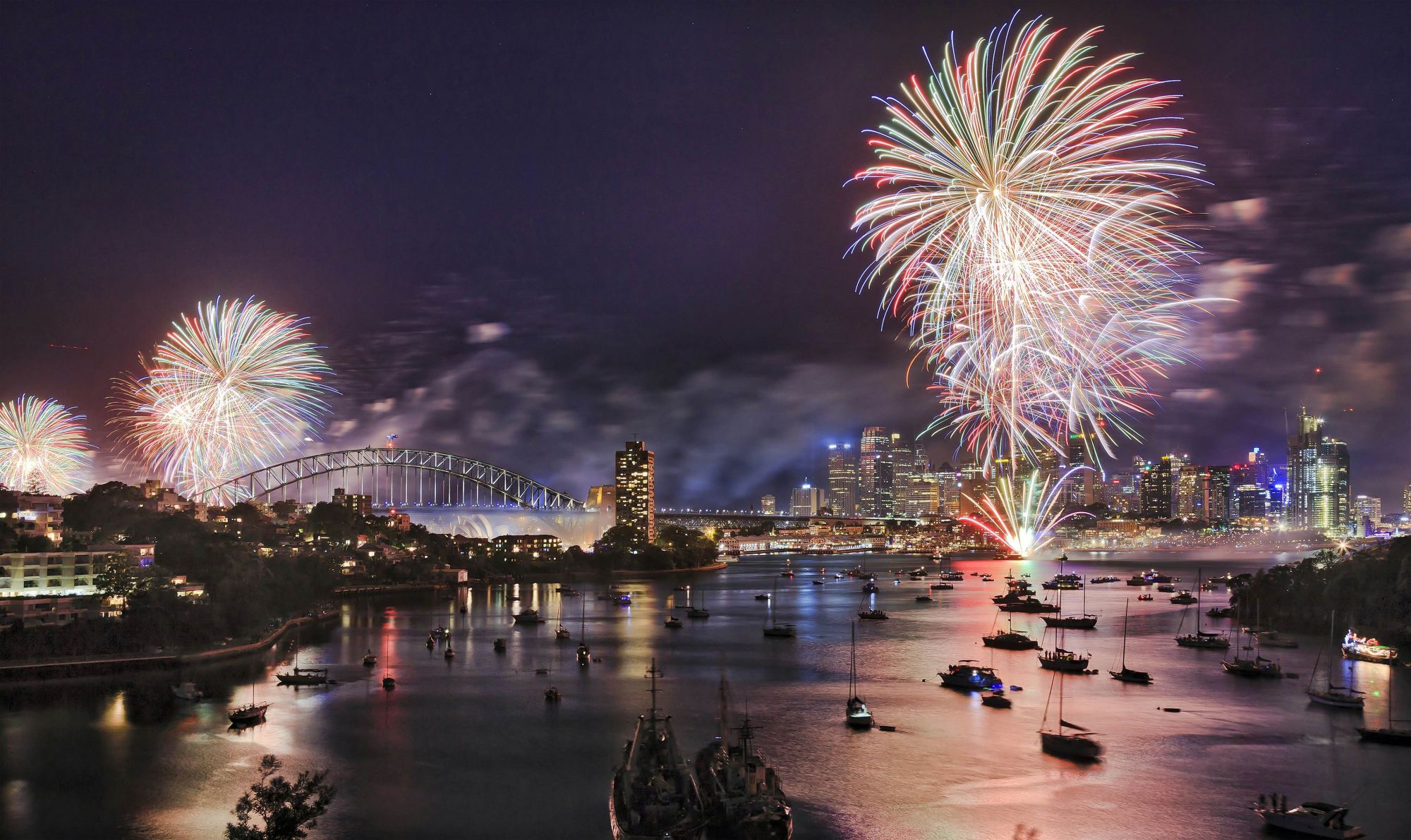 I festeggiamenti nella baia di Sydney. © Taras Vyshnya/Shutterstock