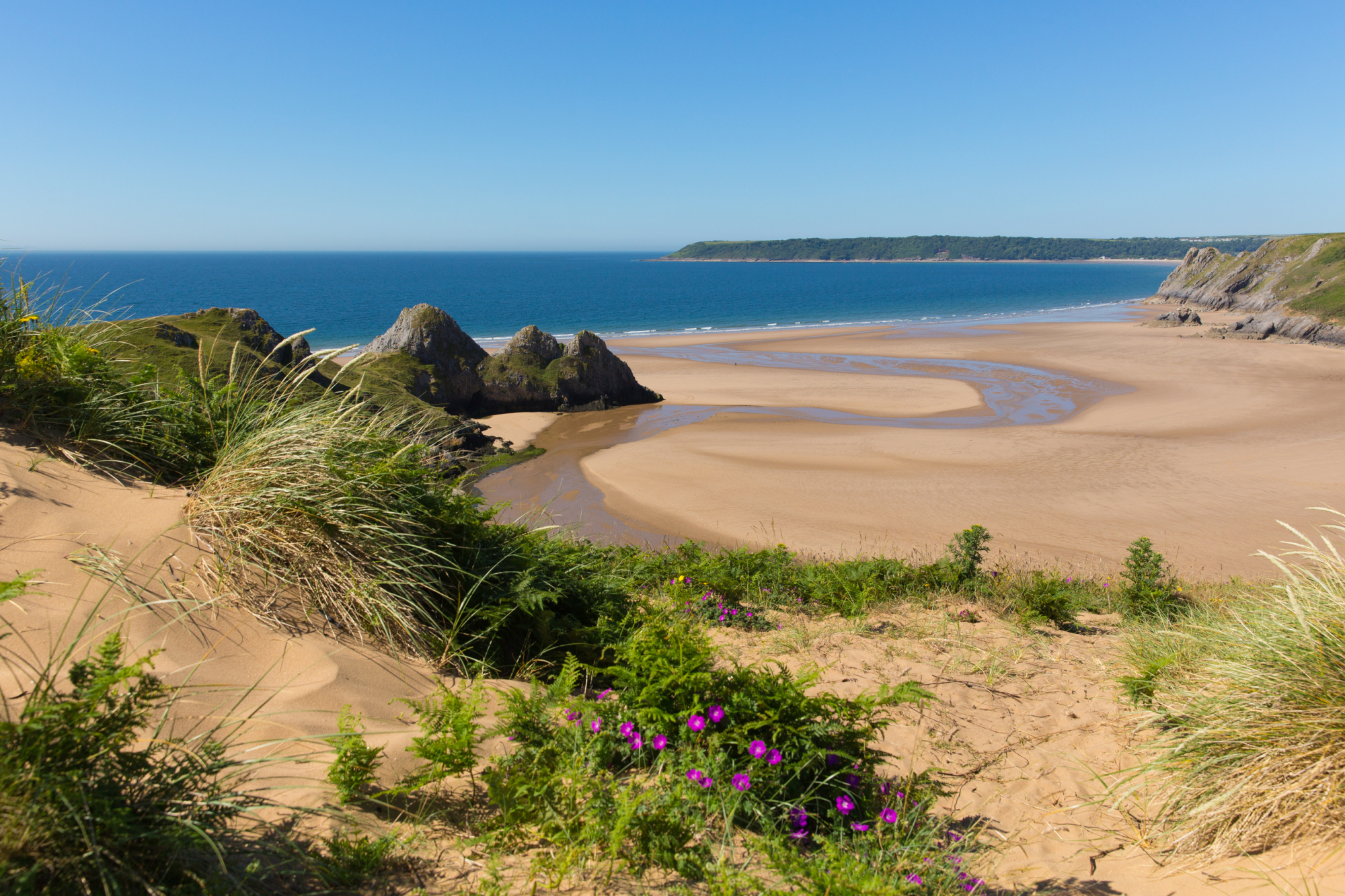 three cliffs bay, gran bretagna