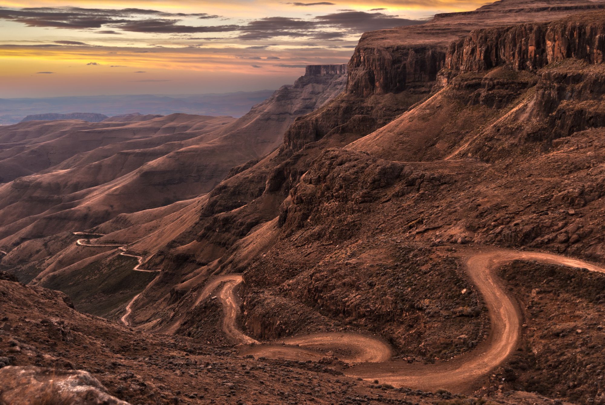 Sani Pass nel KwaZulu-Natal, Sudafrica