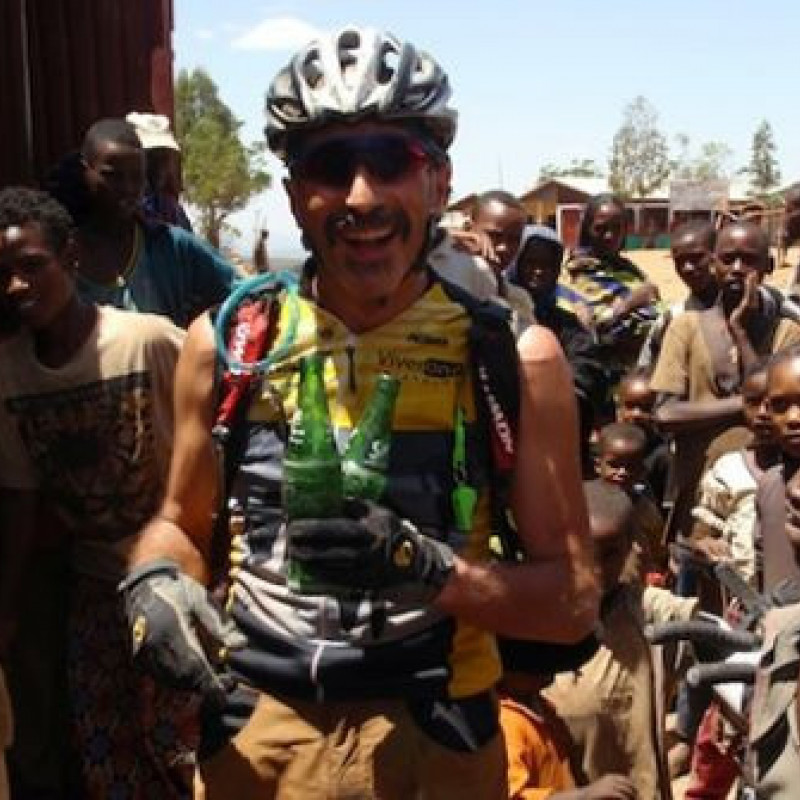 Carlo Chierotti in una pausa di condivisione