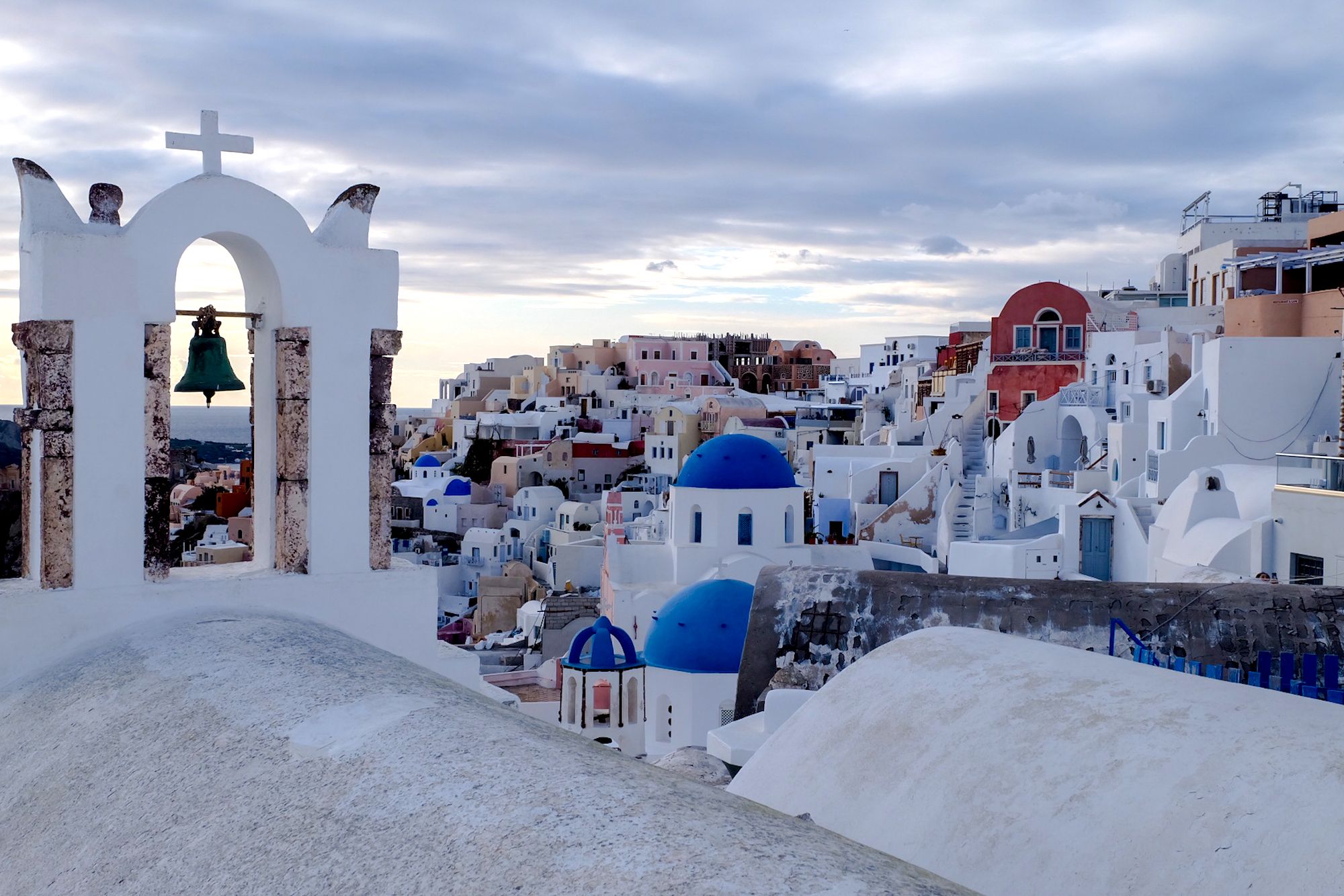 santorini in inverno