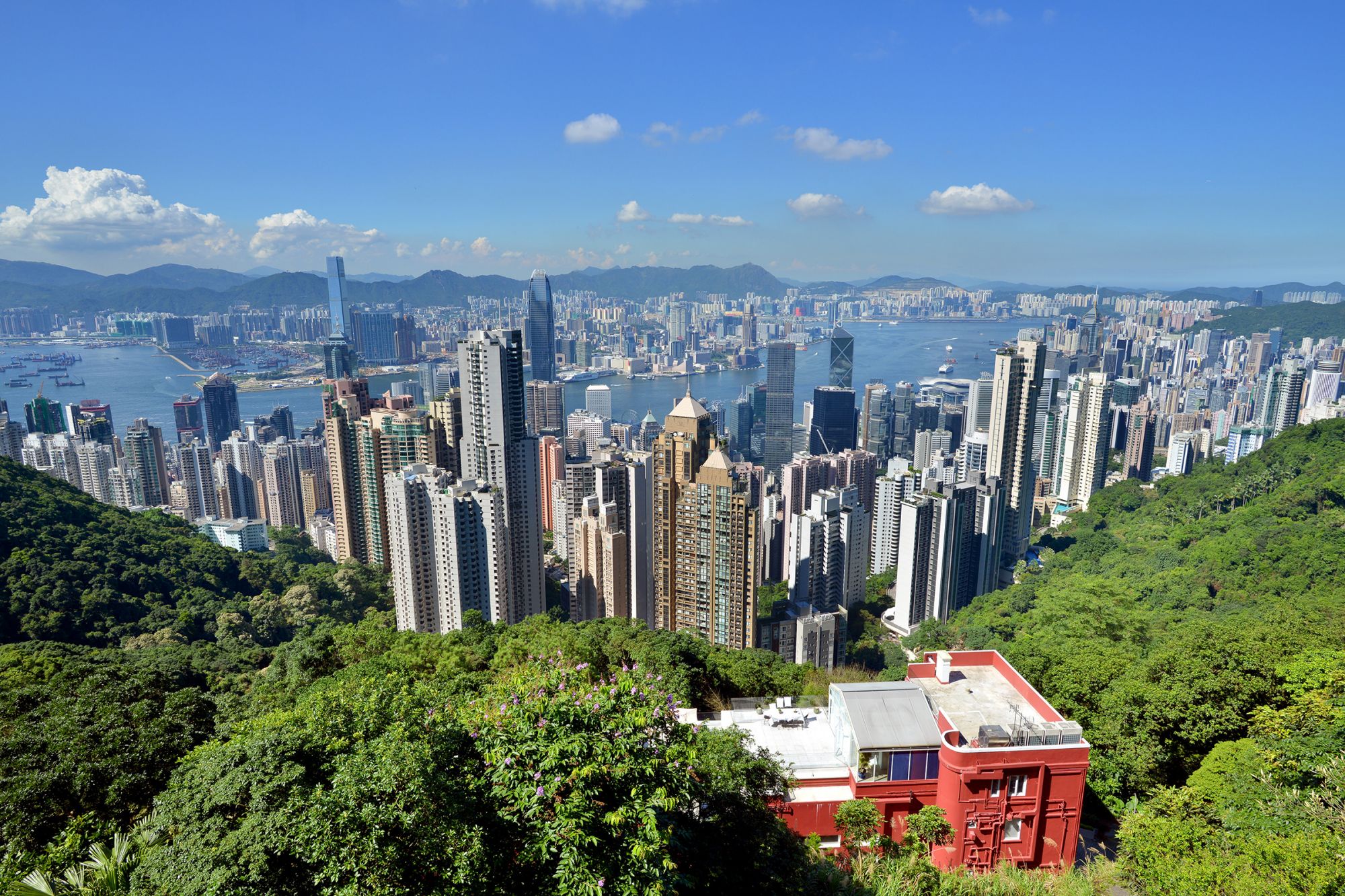 La città di Hong Kong vista dalla cima Victoria ©Maythee Voran/Shutterstock