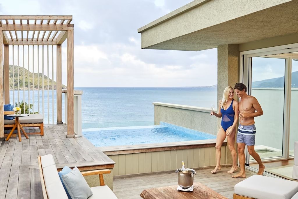 Il Park Hyatt St Kitts: piscine private affacciate sulla meraviglia dei Caraibi. © Park Hyatt St Kitts