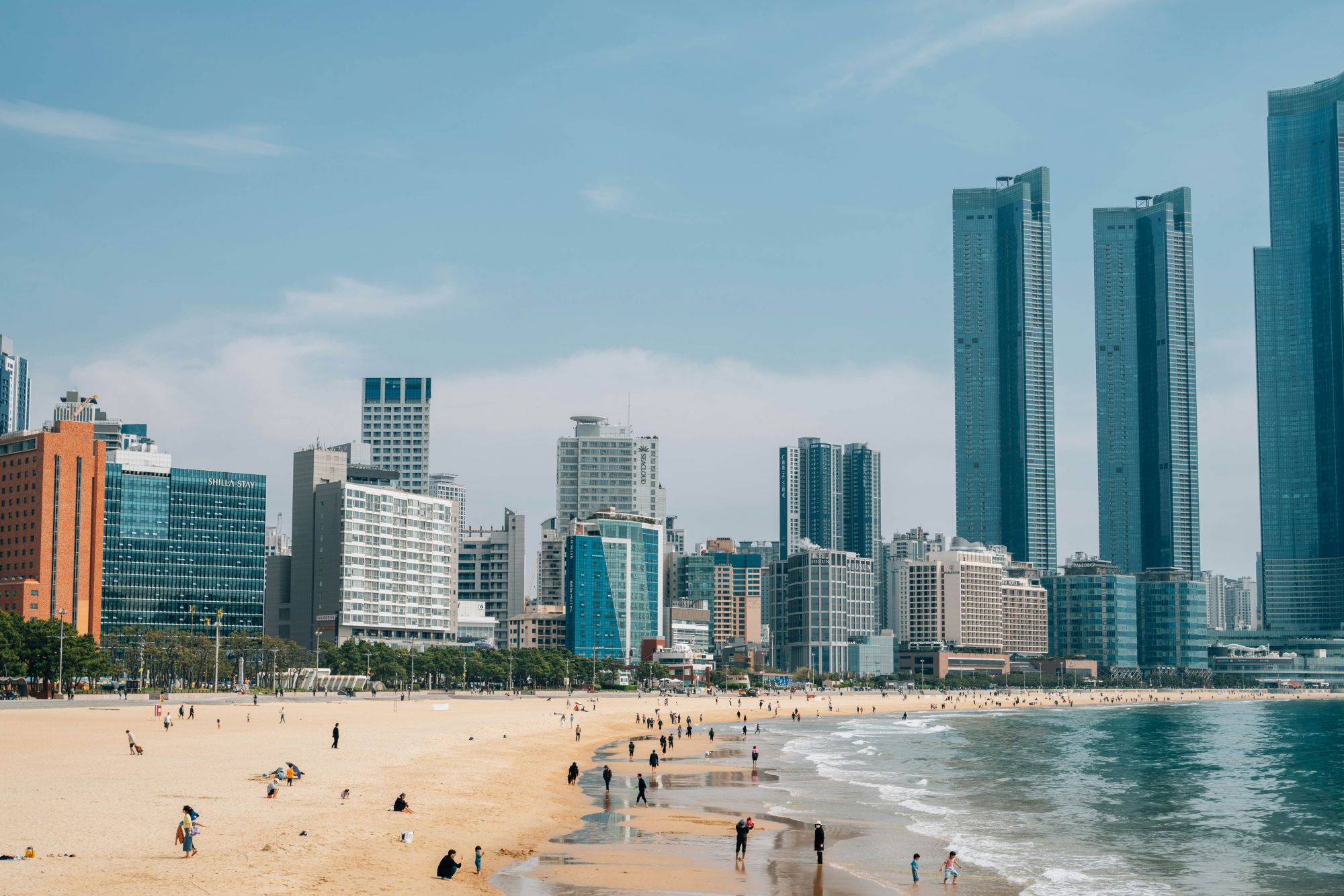La spiaggia di Haeundae è uno dei punti di forza di Busan. © Sanga Park/Shutterstock