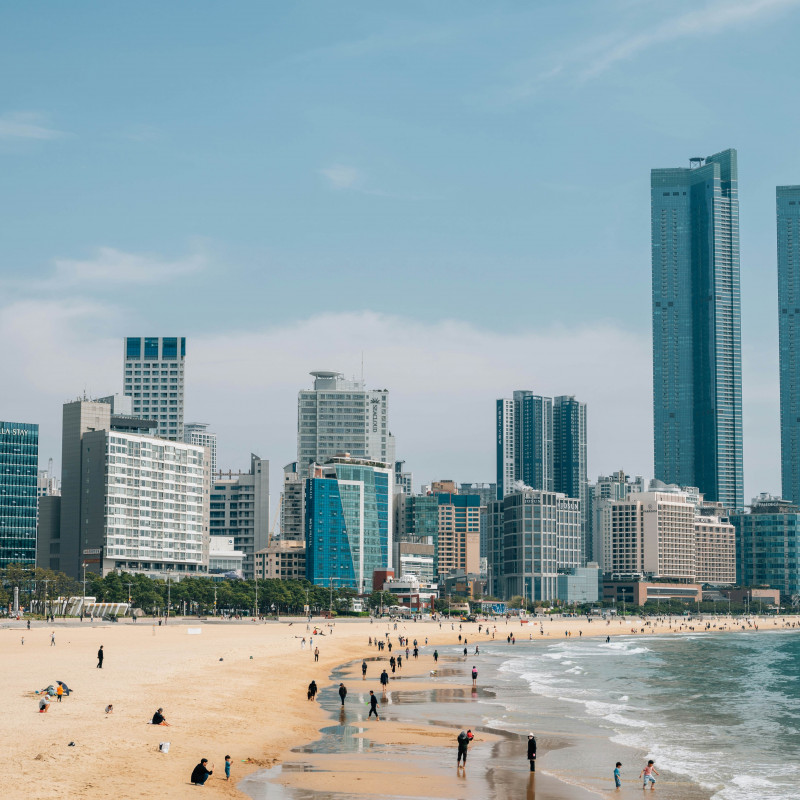La spiaggia di Haeundae è uno dei punti di forza di Busan. © Sanga Park/Shutterstock