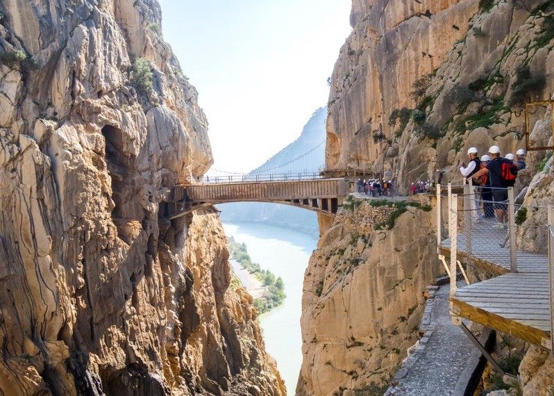 "El Caminito del Rey", uno dei più pericolosi al mondo, si trova nelle Ardales spagnole. ©Alvaro Trabazo Rivas/Shutterstock