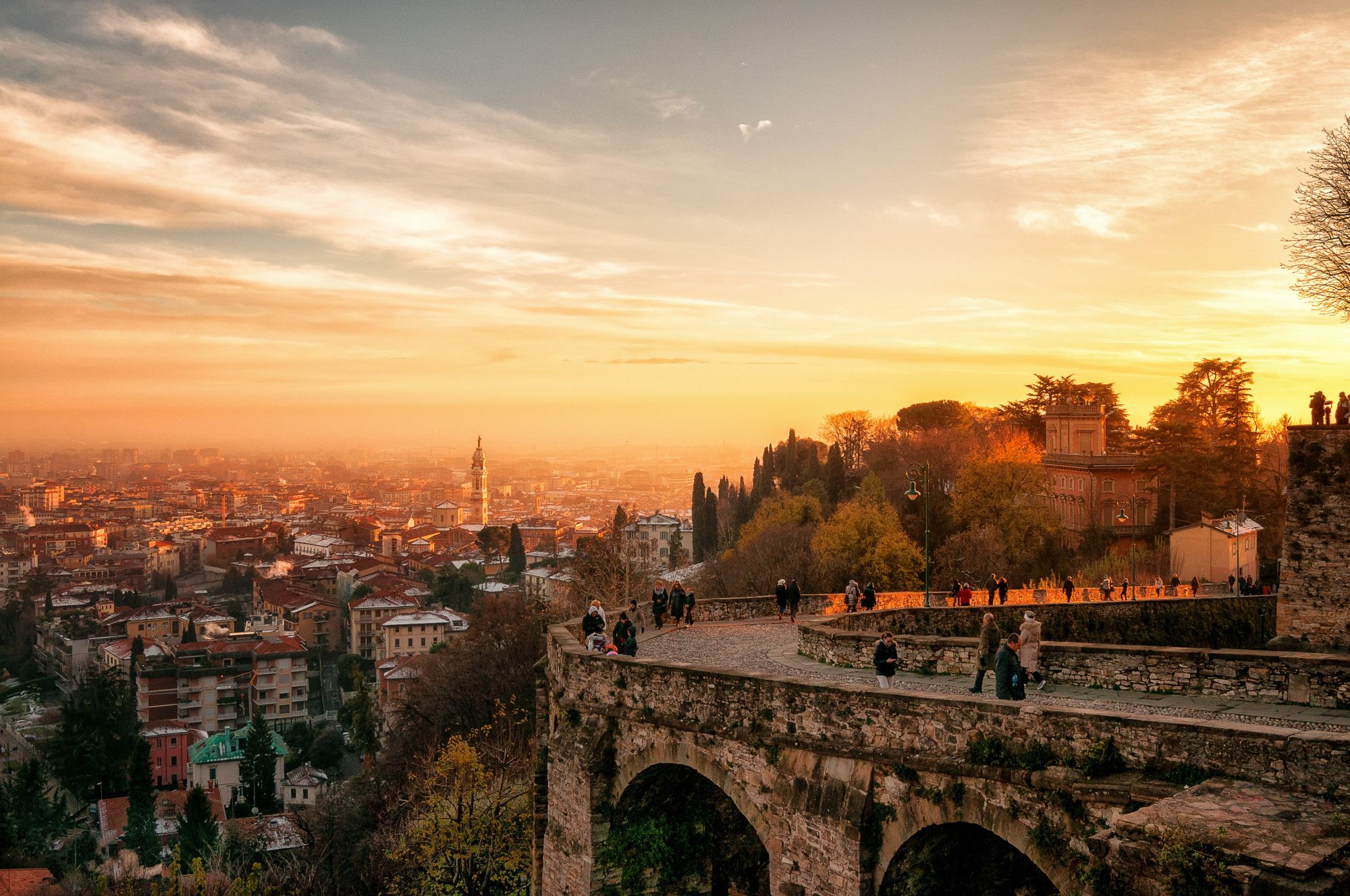 Bergamo al tramonto