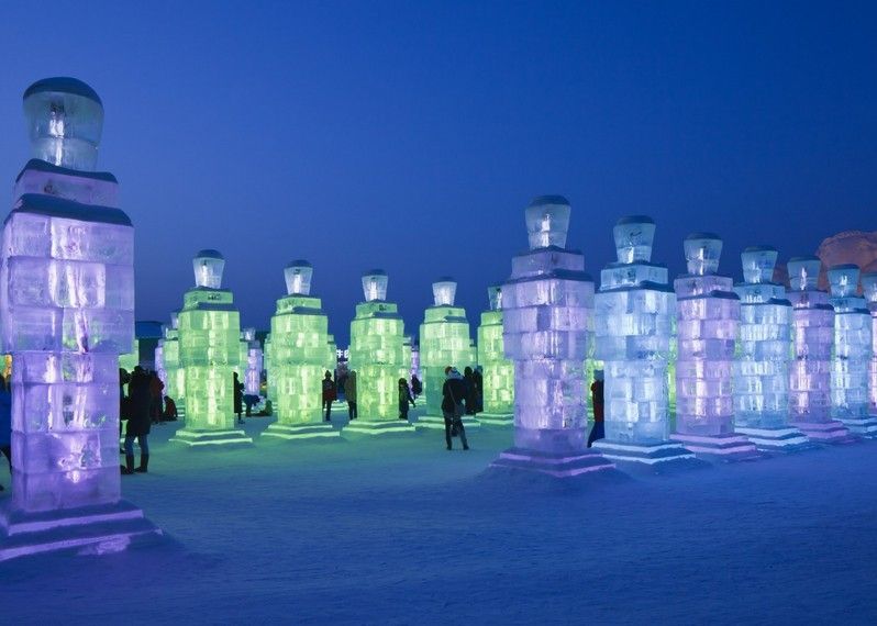 Festival internazionale di sculture in ghiaccio e neve a Harbin, Cina. ©TonyV3112/Shutterstock