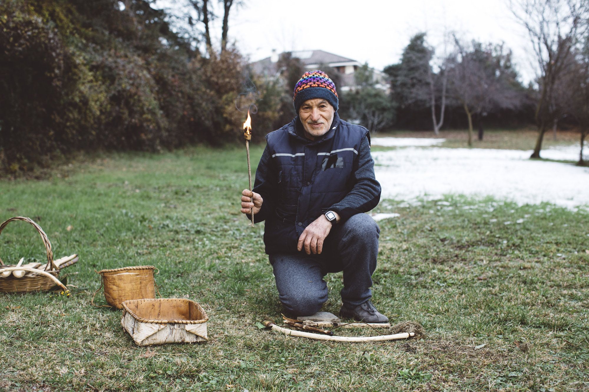 Antonio Ancora nel suo giardino ©Mattia Marinolli/Lonely Planet Italia
