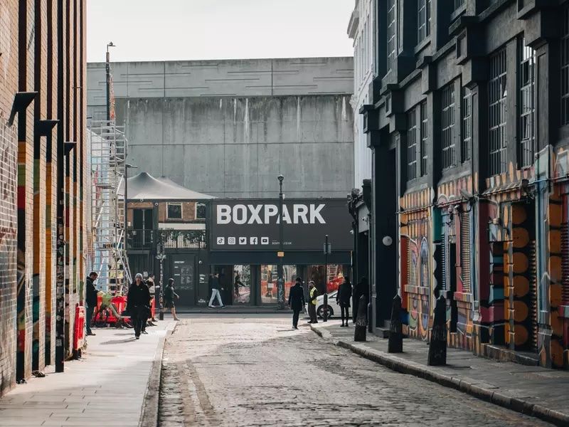 BOXPARK Shoreditch. Alena Veasey/Shutterstock