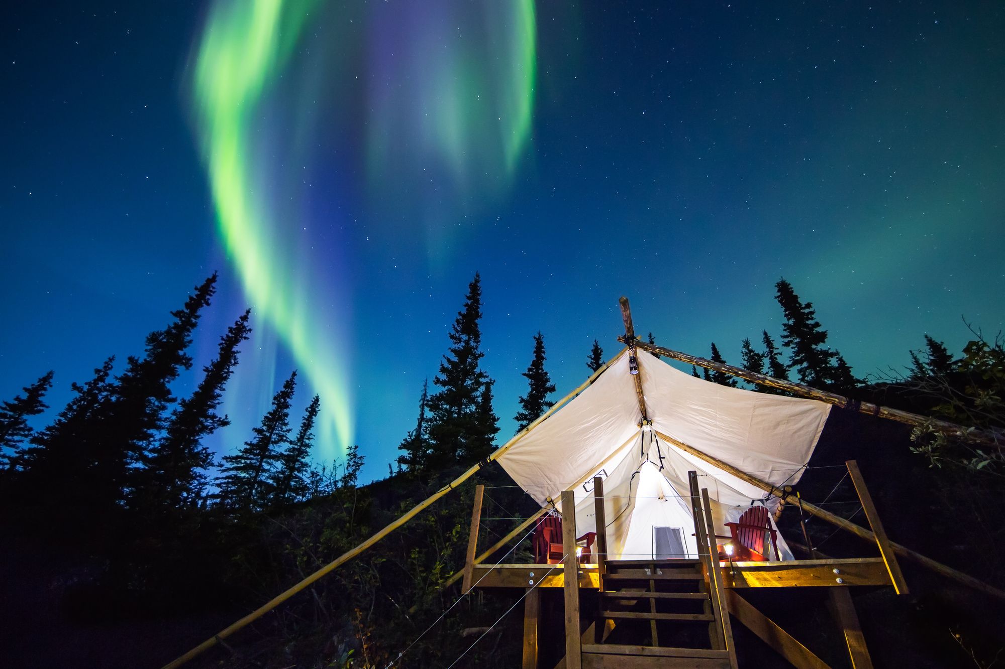 Aurora boreale in Alaska, ©DCrane/Shutterstock