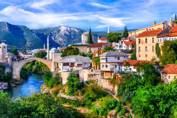 Mostar, cartolina dalla Bosnia ed Erzegovina