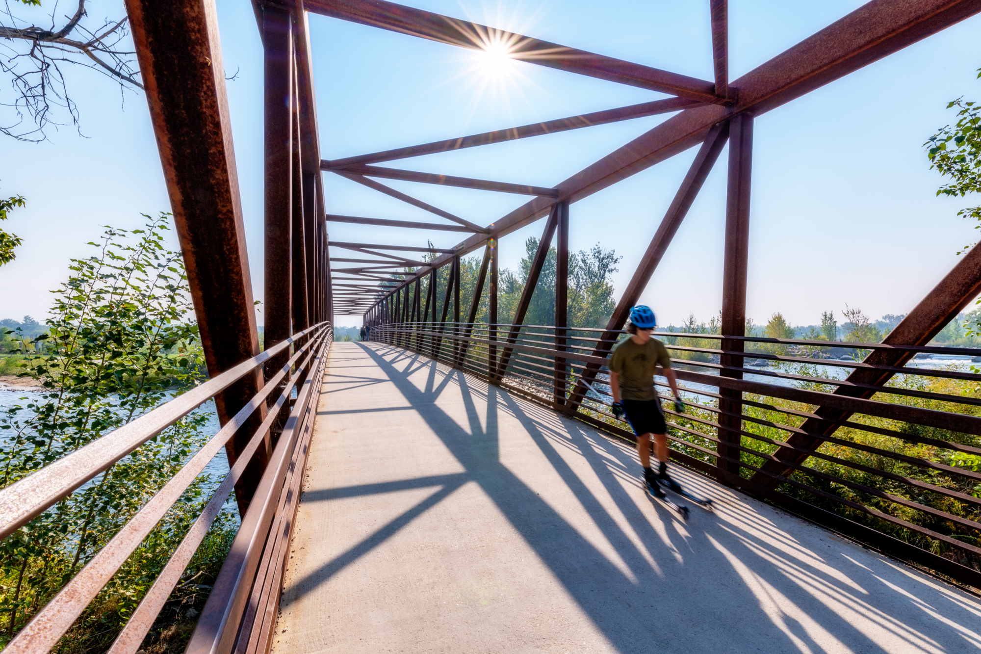 Il Boise River Greenbelt, lungo 48 km, è un percorso lastricato riservato a pedoni, ciclisti e skater © Charles Knowles / Shutterstock