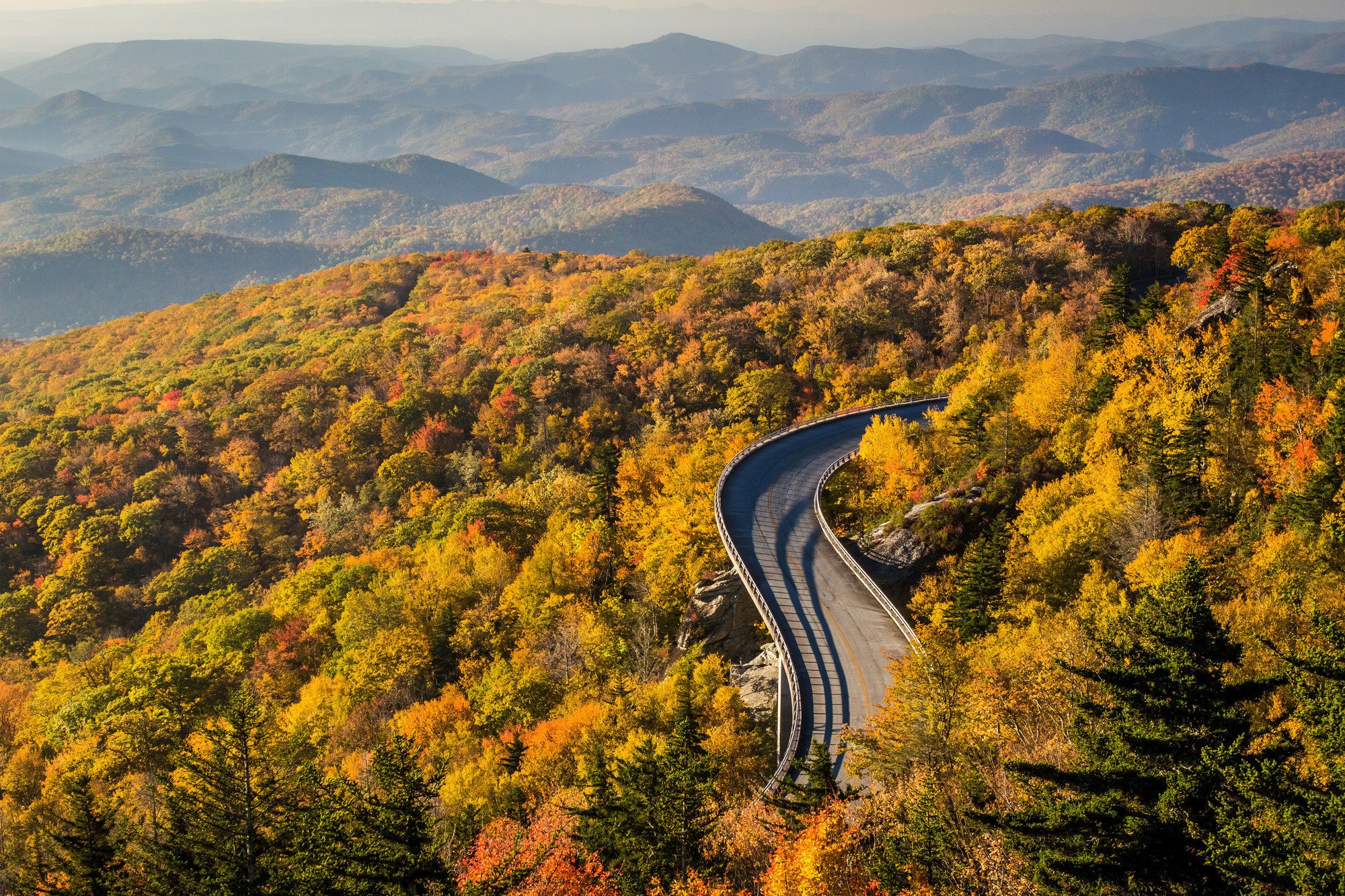 La Blue Ridge Parkway collega la Virginia alla North Carolina © Pierre Leclerc Photography / Getty Images