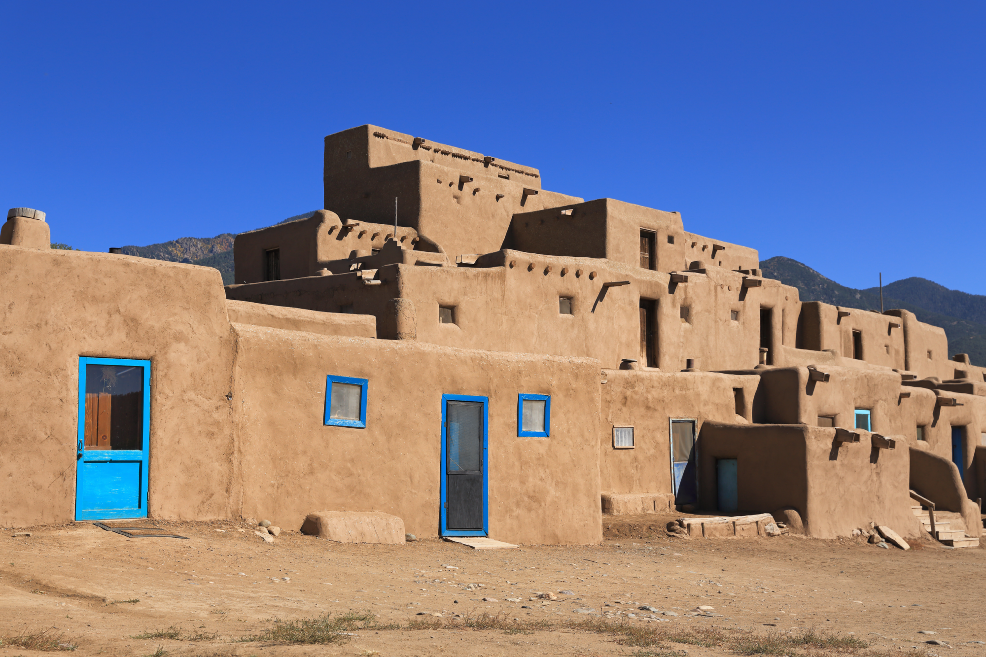 case di taos pueblo, new mexico