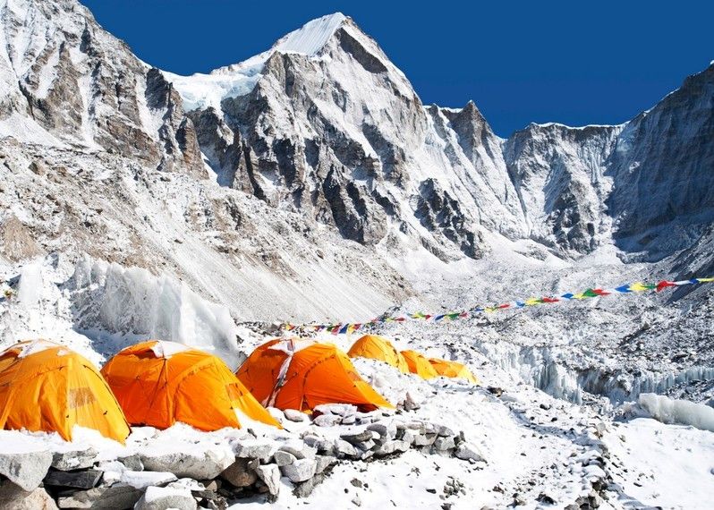 Il campo base dell'Everest: un sogno di molti, ma meglio prepararsi. E questo vale per ogni viaggio. ©Spaces Images/Getty Images