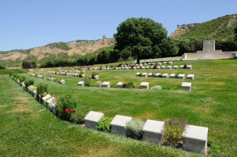 Il cimitero dell'Aznac a Gallipoli, una bella cornice per ricordare i soldati caduti. Foto di Lebazele / Getty Images