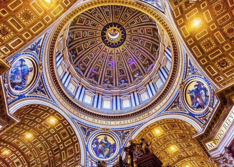 Il Duomo della Basilica di San Pietro, Roma.
©Bill Perry/Shutterstock