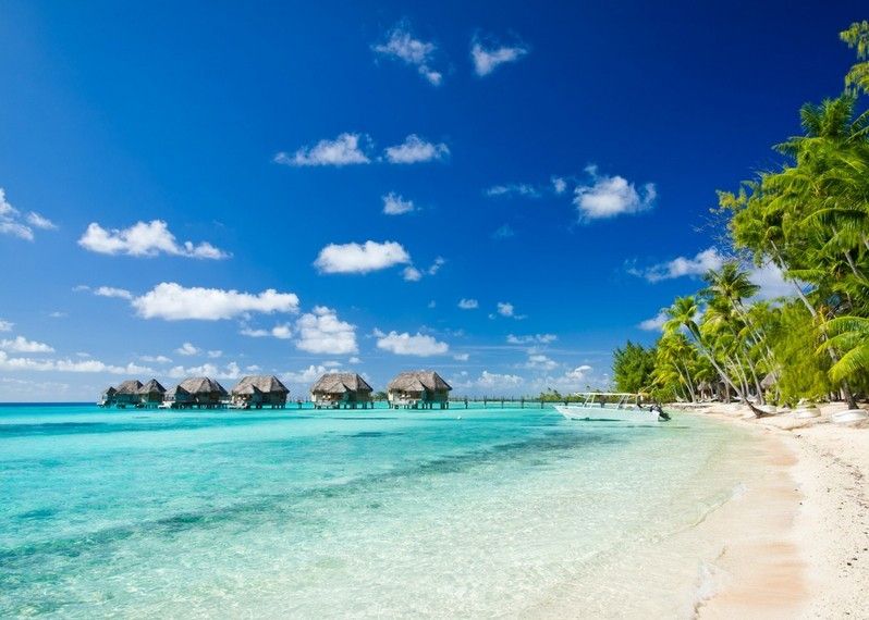 Il paesaggio marino intorno all'isola di Tikehau, Tahiti. ©Max shen/Getty Images