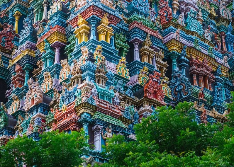 Il tempio hindu di Meenakshi a Madurai, Tamil Nadu.
©Val Shevchenko/Shutterstock