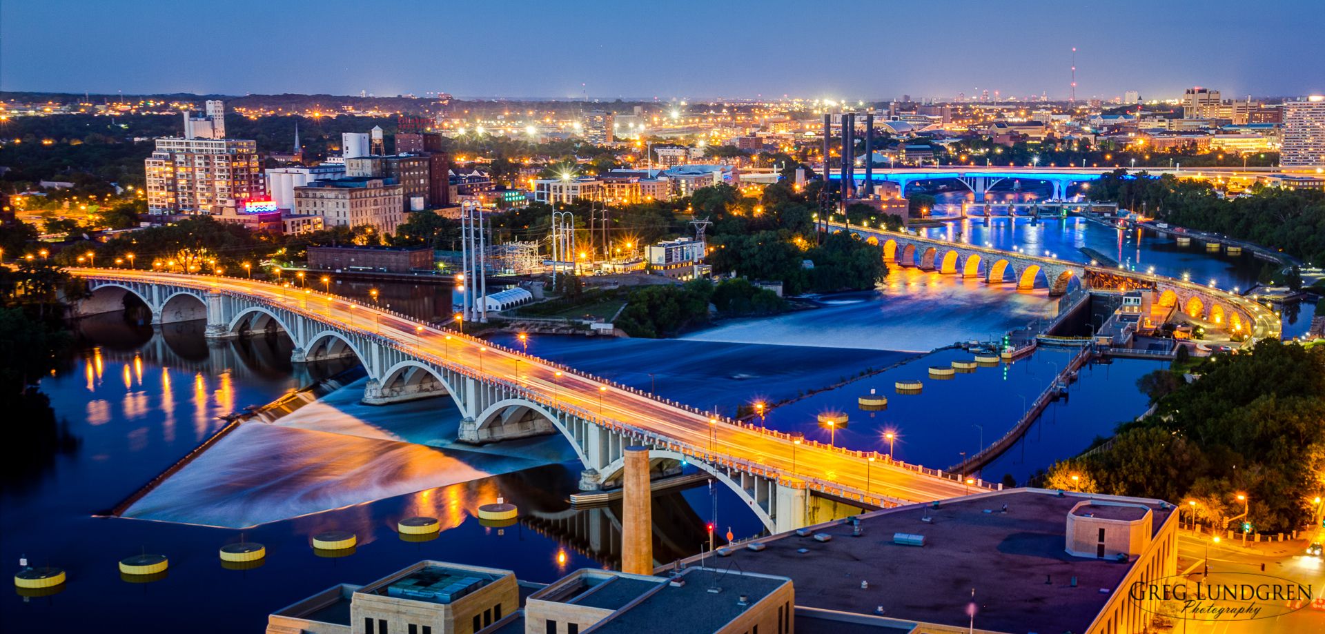 Notte a Minneapolis. Credits Greg Lundgren