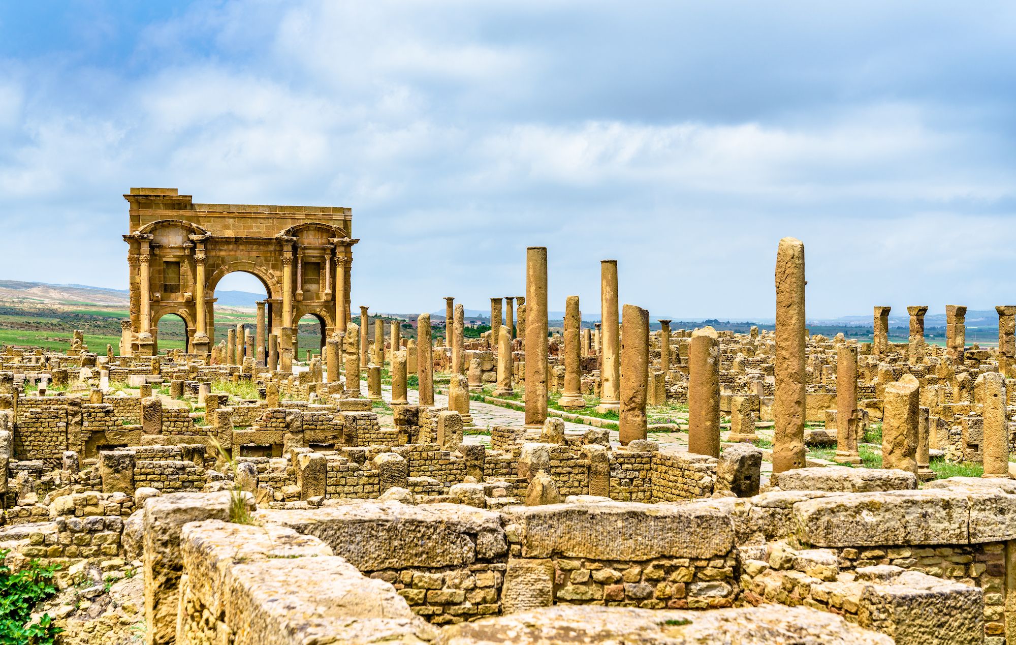 Le rovine di Timgad, in Algeria ©Leonid Andronov