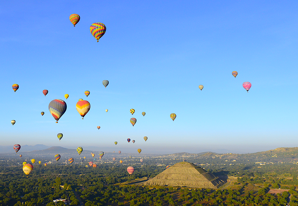 In volo sulle piramidi di Teotihuacán. Credits Fabrizio Lava