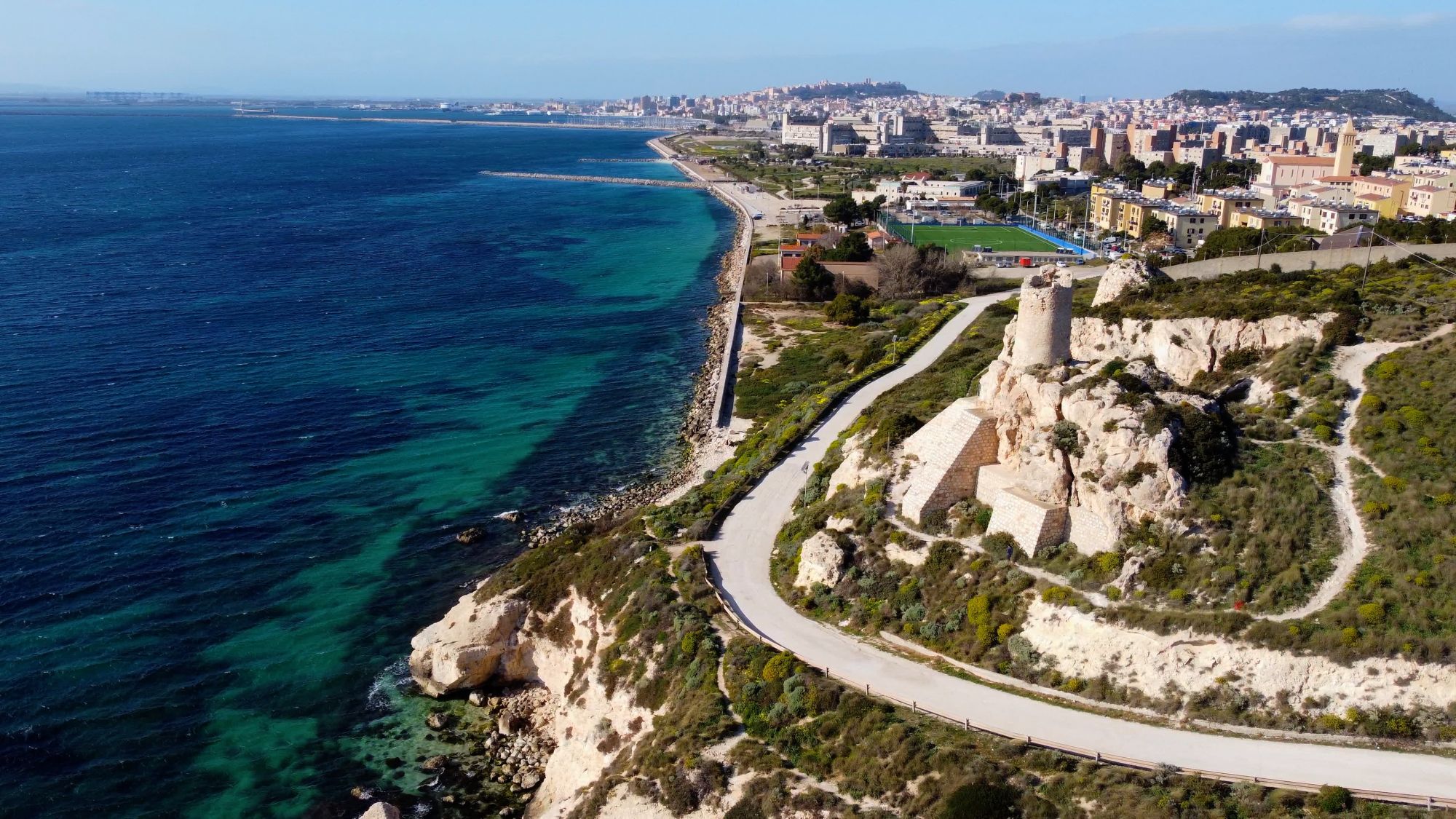 Cagliari vista dall'alto