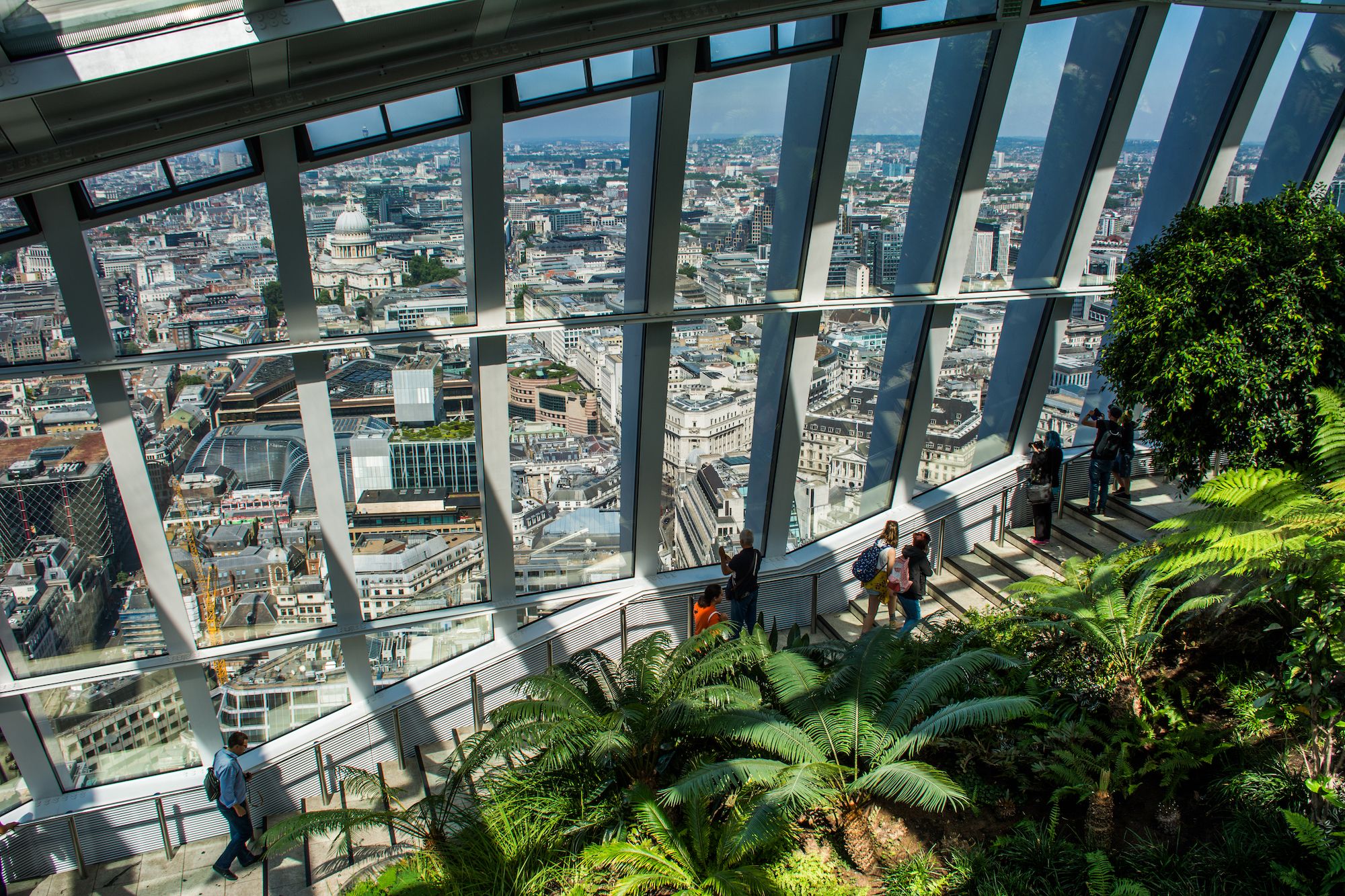 vista su Londra dallo sky garden