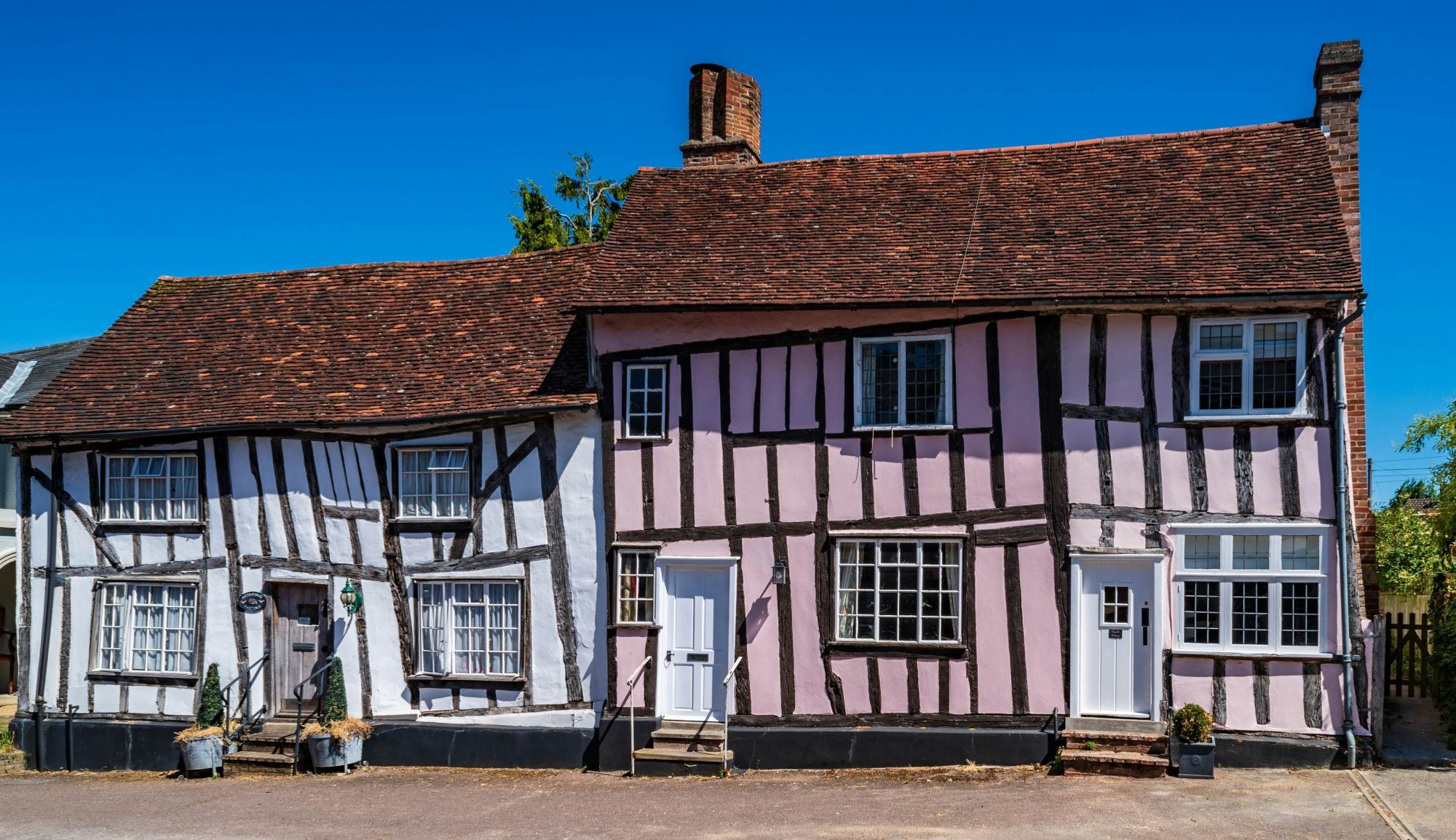 Le case storte di Lavenham, nel Suffolk, sono apparse nella saga di Harry Potter. © Randy Runtsch/Shutterstock