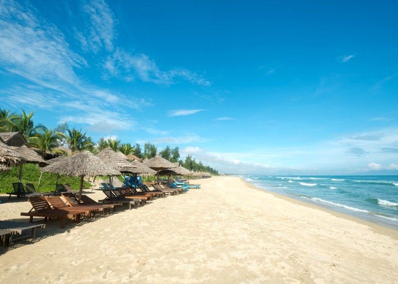 La spiaggia di An Bang, nei pressi di Hoi An.