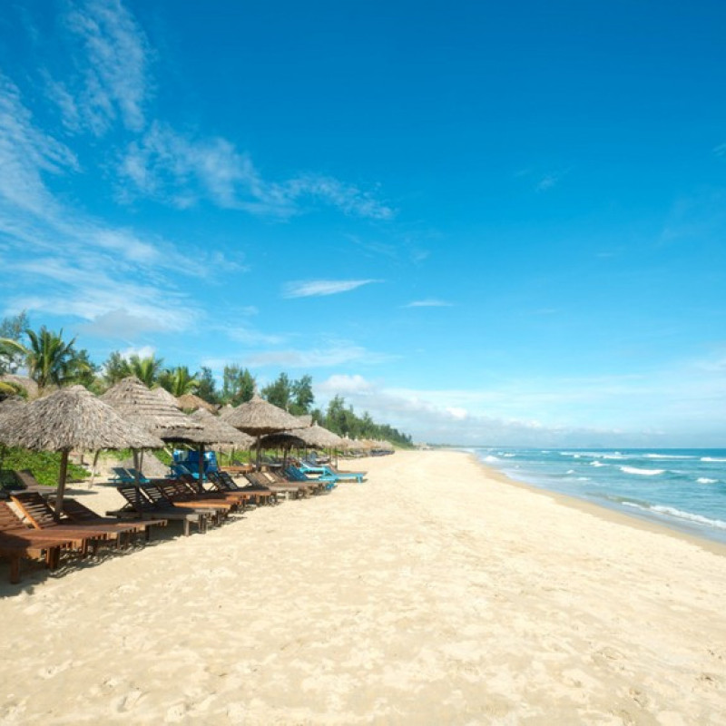La spiaggia di An Bang, nei pressi di Hoi An.