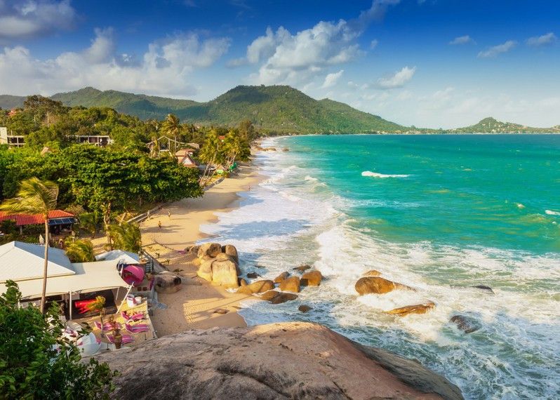La spiaggia di lamai beach a Koh Samui, Thailandia.
©Cocos.Bounty/Shutterstock