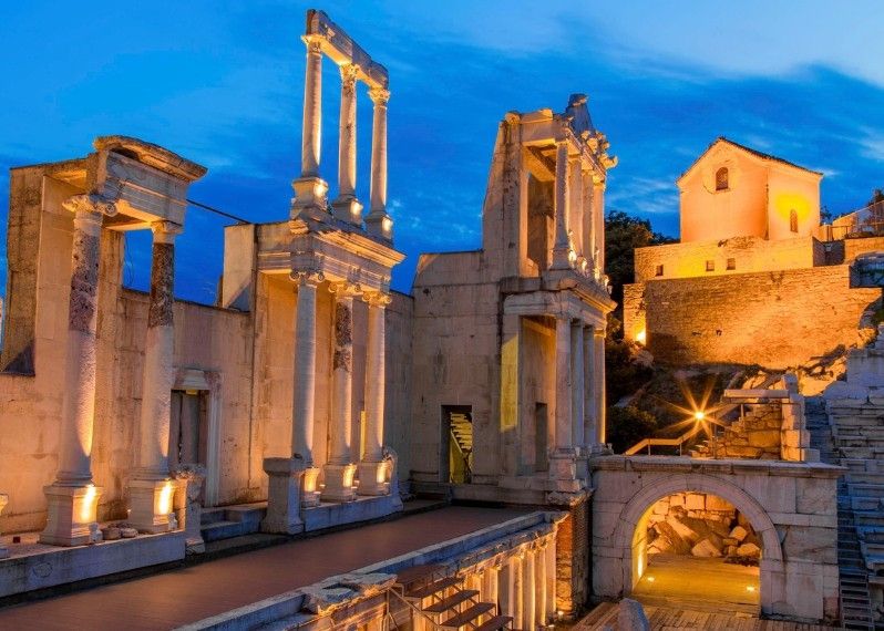 L'anfiteatro romano di Plovdiv sarà una delle location degli eventi previsti per Plovdiv 2019, Capitale Europea della Cultura.