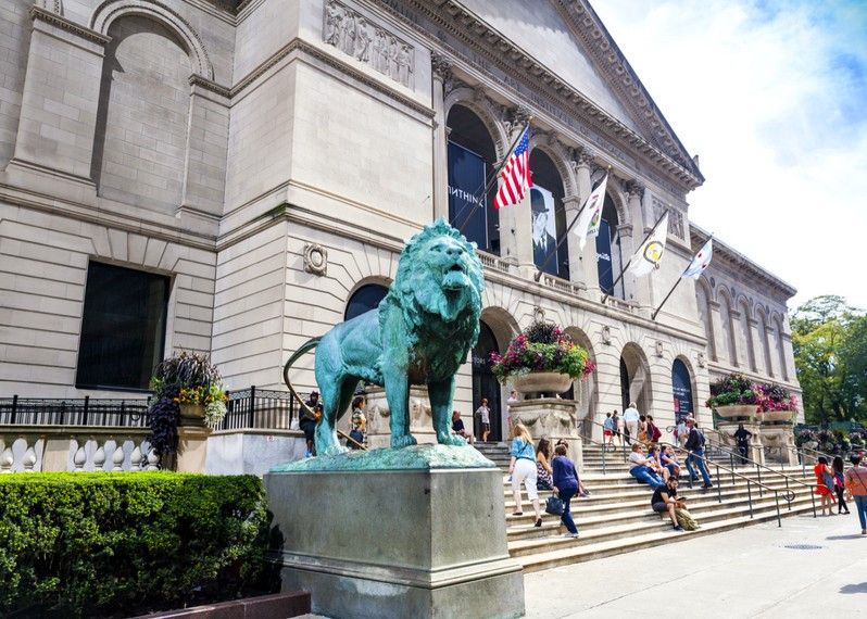 L'Art Institute of Chicago, dove risiede una delle maggiori collezioni di arte impressionista e post-impressionista al mondo. Chicago, USA.
©MaxyM/S