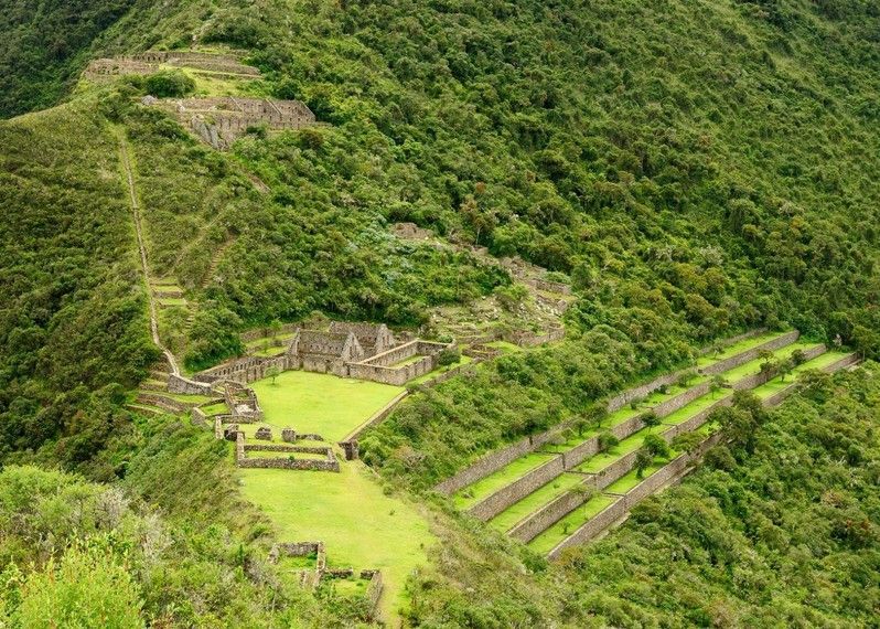 Le rovine di Choquequirao sono costruite su terrazzamenti nel cuore della giungla. Perù. ©Rafal Cichawa/Getty Images