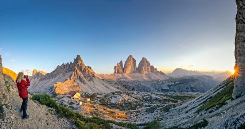 Le tre cime di Lavaredo sulle Dolomiti