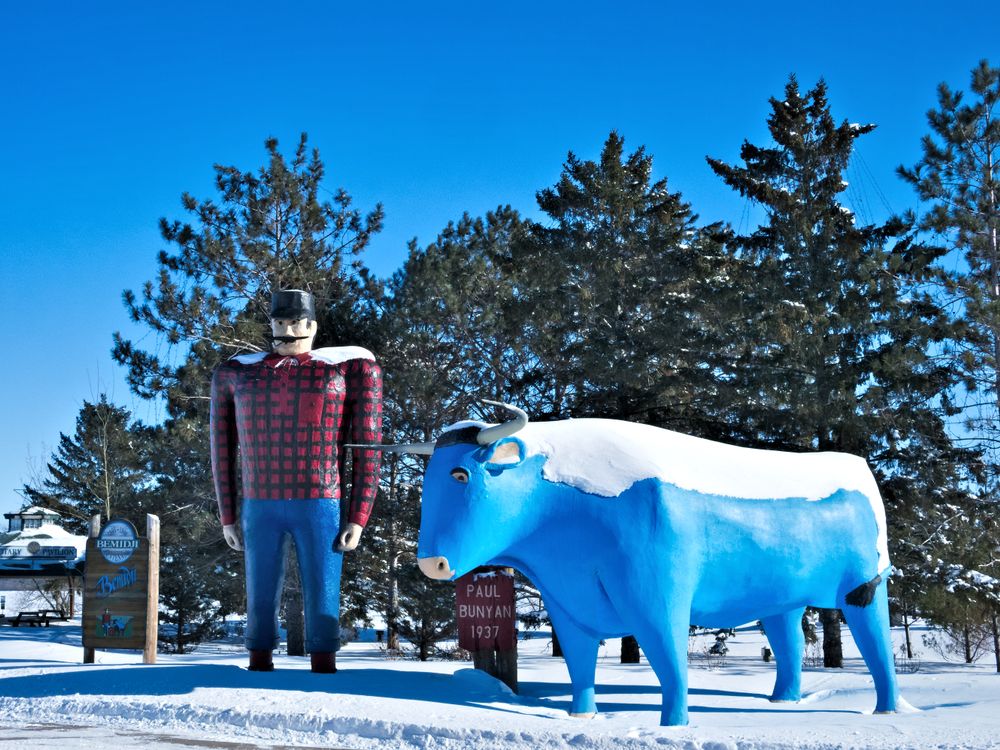 Minnesota, omaggio a Paul Bunyan a Bemidji. Credits Edgar Lee Espe / Shutterstock