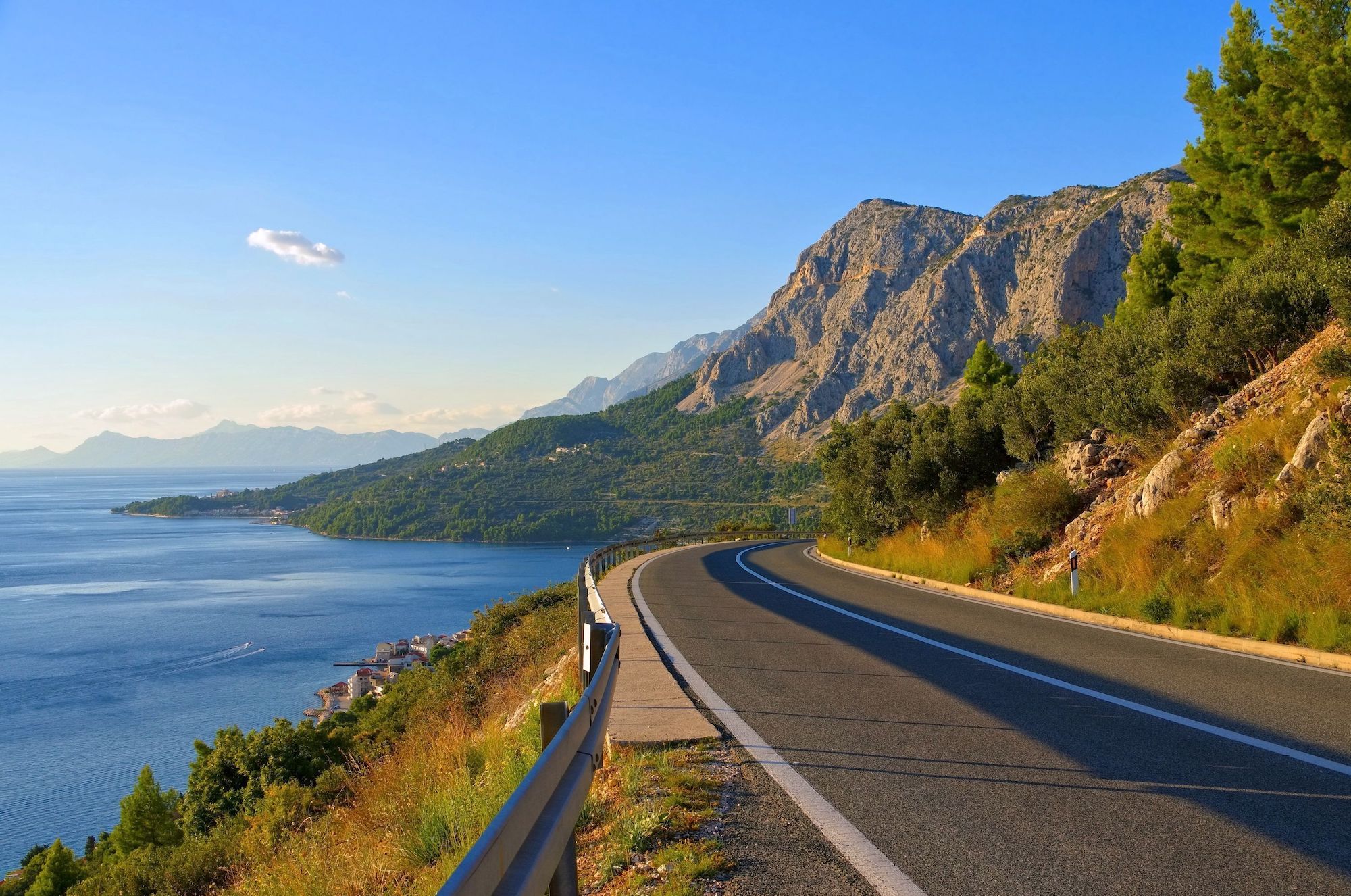 Strada maestra adriatica in Croazia