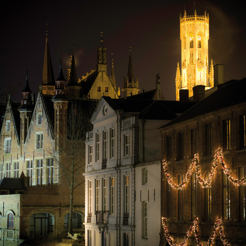 D’inverno Bruges s’illumina con la magia del Winter Glow © JAN DARTHET | Toerisme Brugge