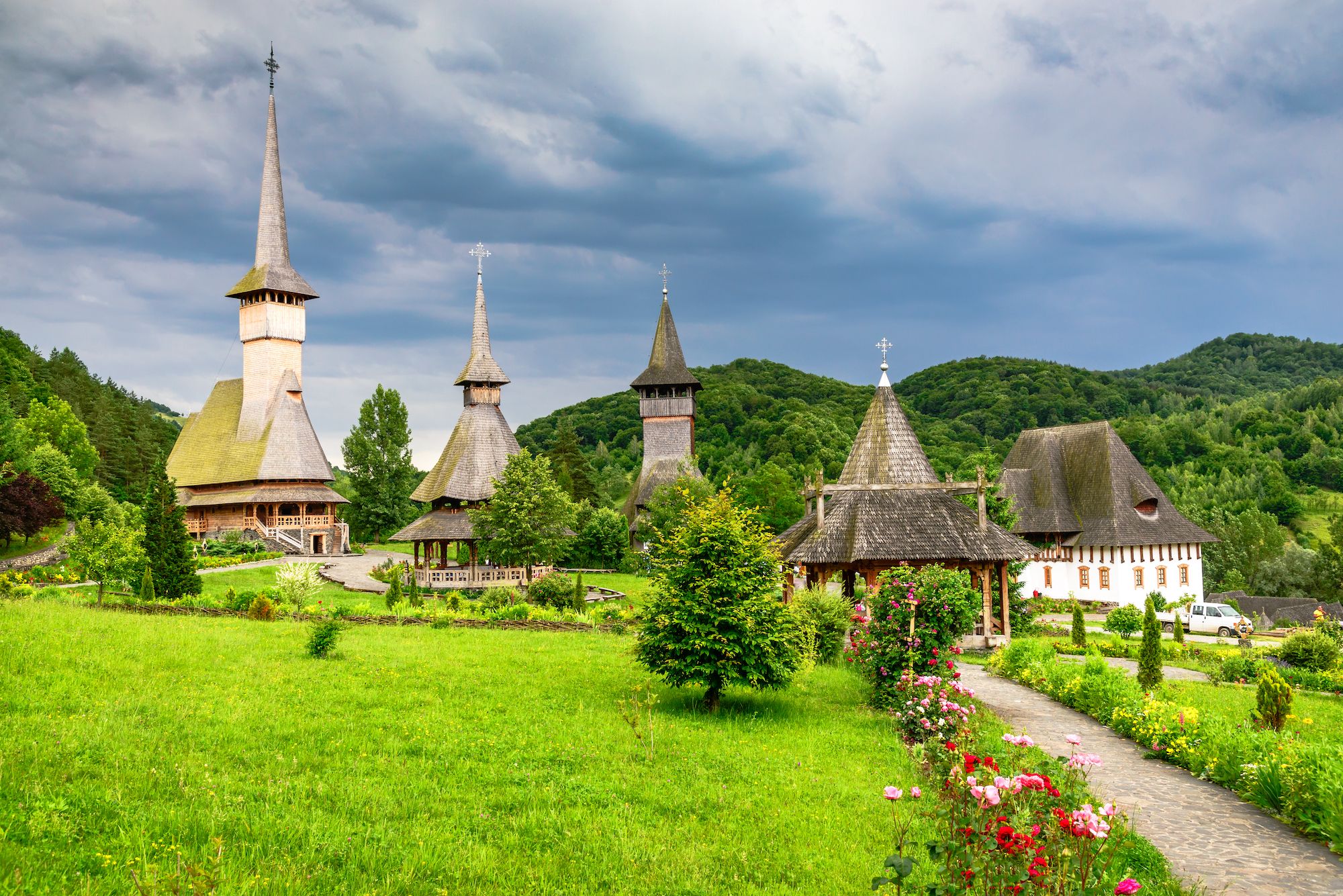 Le chiese di legno del monastero di Barsana nel Maramures ©ecstk22