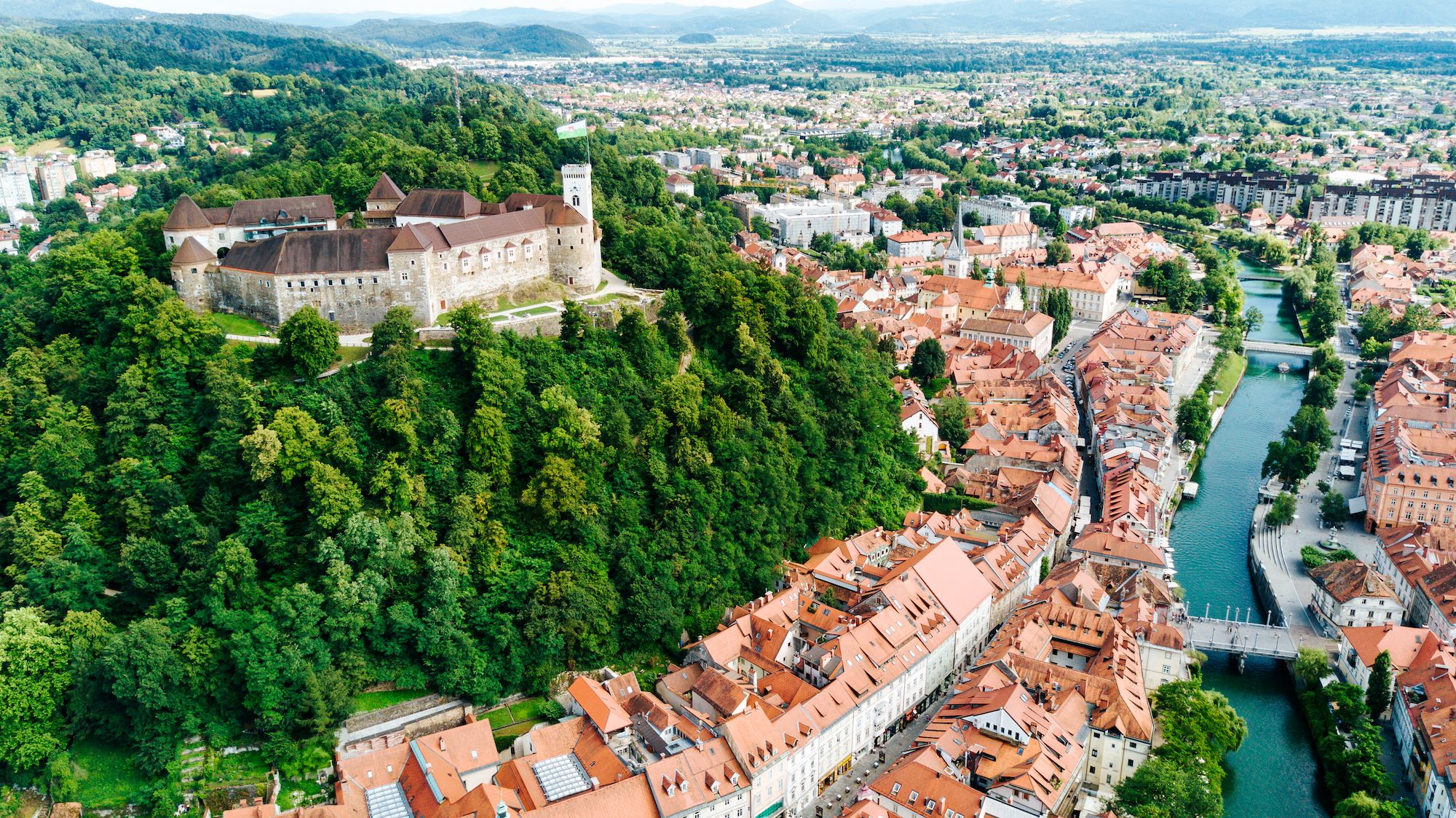Lubiana, vista dall’alto © hbpro