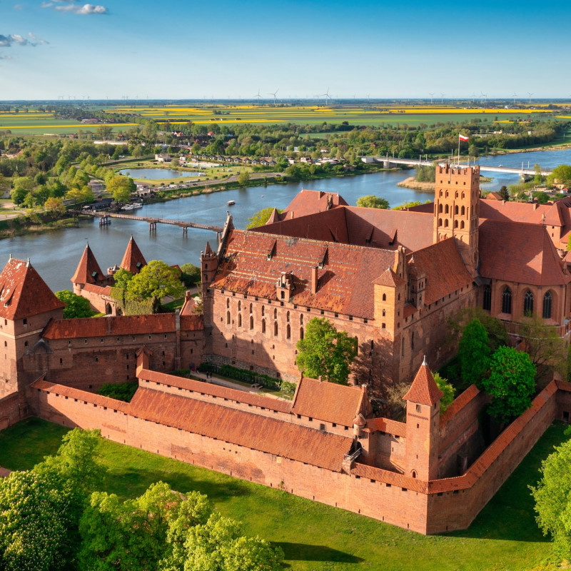 Il Castello di Malbork, il più grande complesso difensivo in mattoni d’Europa ©Patryk Kosmider /Shutterstock