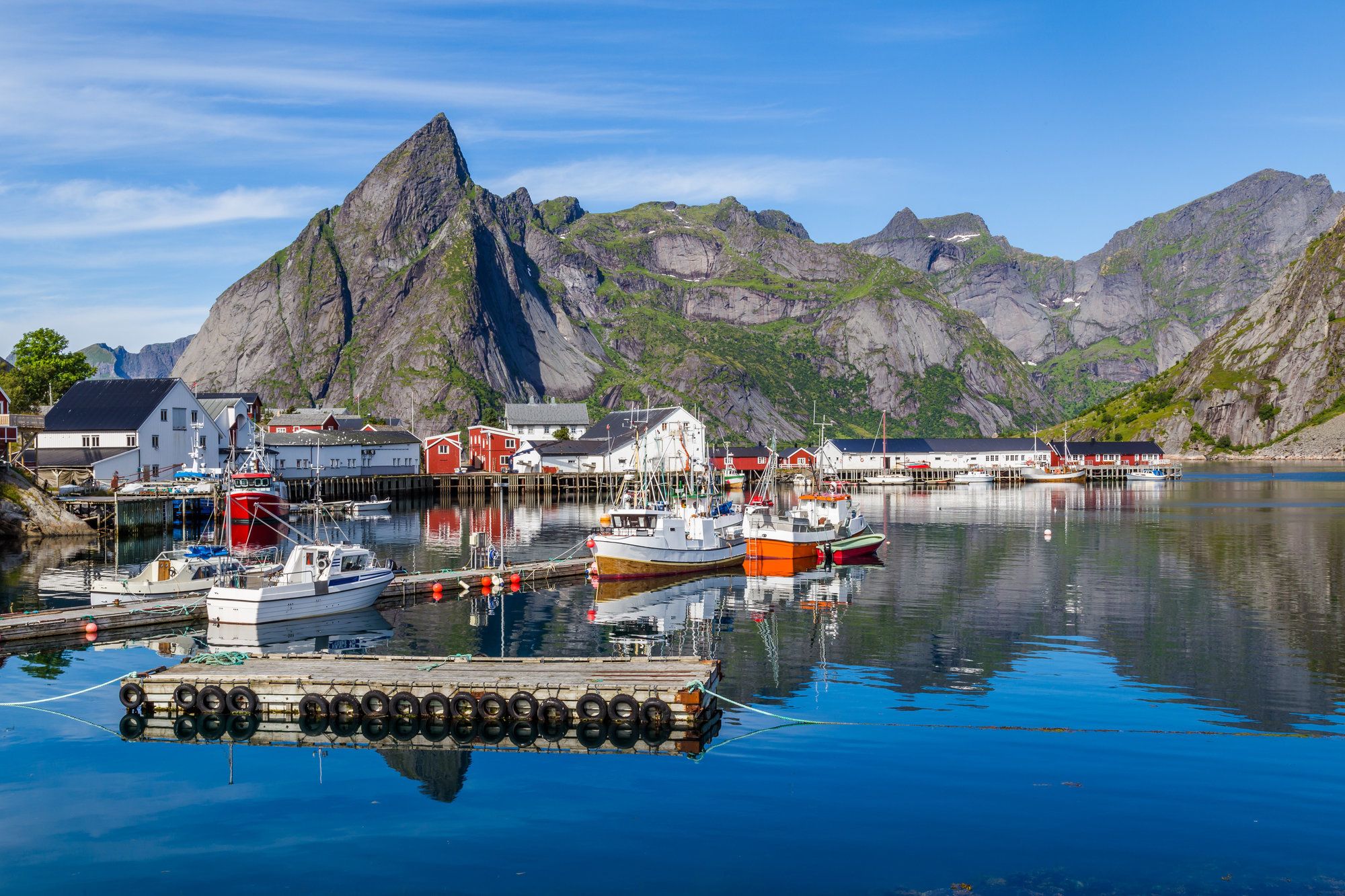 Il pittoresco porto di Hamnoy, Isole Lofoten, Norvegia INTREEGUE Photography / Shutterstock