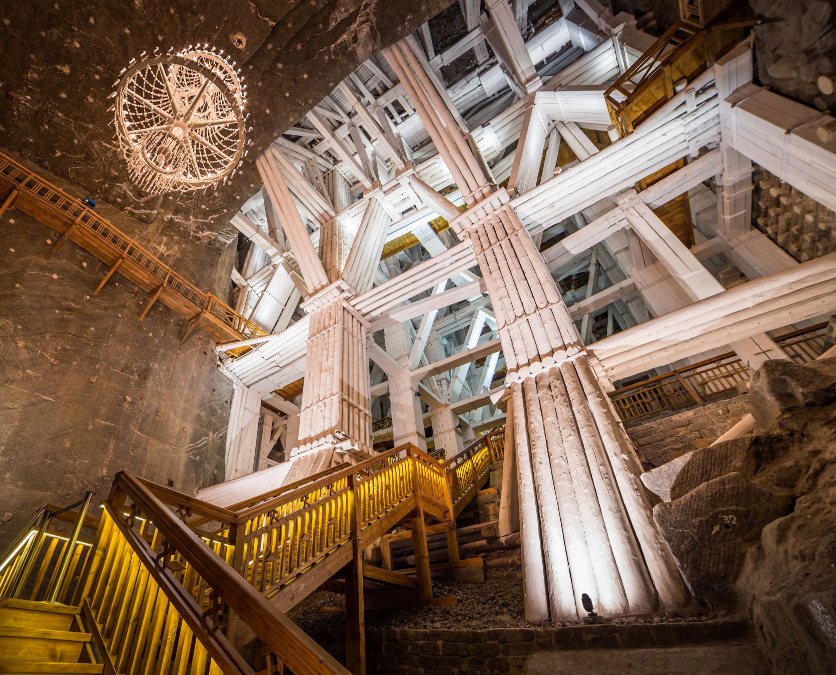L'interno delle miniere di Wieliczka