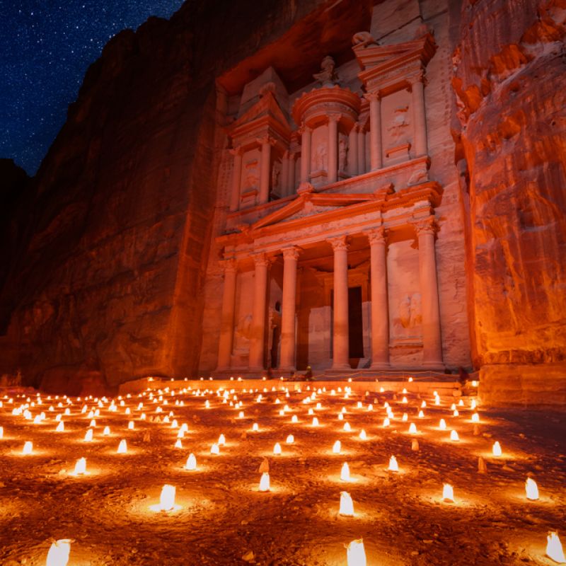 Giordania, luci a Petra. Credits Maurizio De Mattei / Shutterstock